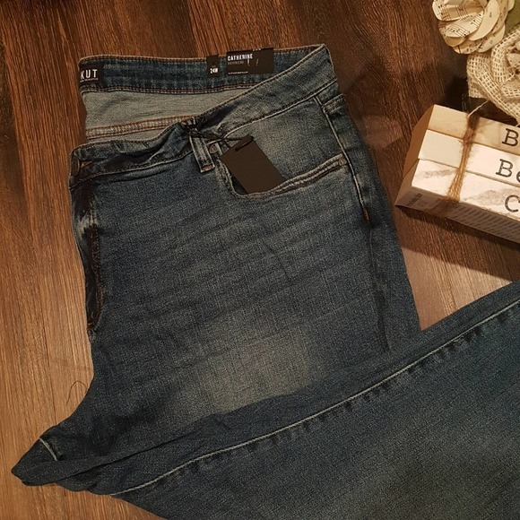 Kut from the Kloth Women's Boyfriend Jeans - Dark Blue - Picture 2 of 8